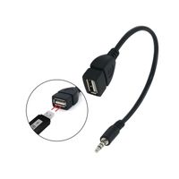 USB Female to 3.5mm Jack Male Audio Converter Adapter